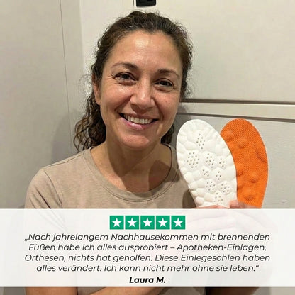 SOLYDIA™ Massage-Einlegesohlen – 12 Stunden non-stop Komfort & Linderung