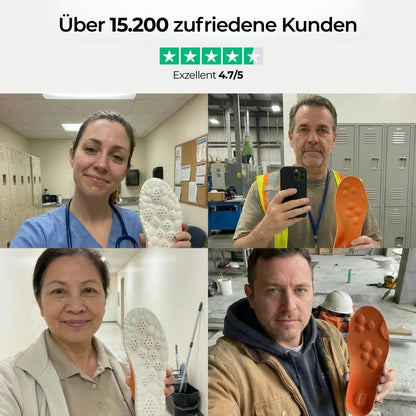 SOLYDIA™ Massage-Einlegesohlen – 12 Stunden non-stop Komfort & Linderung