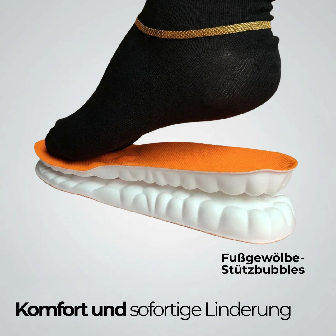 SOLYDIA™ Massage-Einlegesohlen – 12 Stunden non-stop Komfort & Linderung
