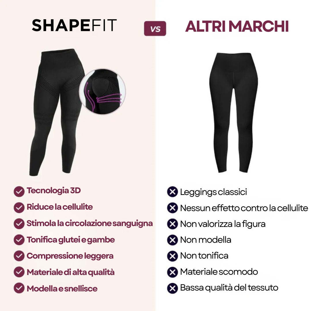 Leggings Compressivi 3D Anticellulite